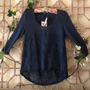 NWT blue full sleeves top